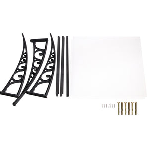 Instahut DIY Window Door Awning Shade 1 x 2m - Transparent