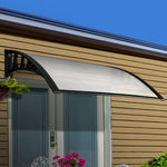 Instahut DIY Window Door Awning Shade 1 x 2m - Transparent