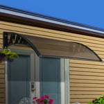 Instahut DIY Window Door Awning Shade 1 x 2m - Brown
