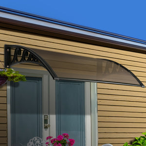 Instahut DIY Window Door Awning Shade 1 x 2m - Brown