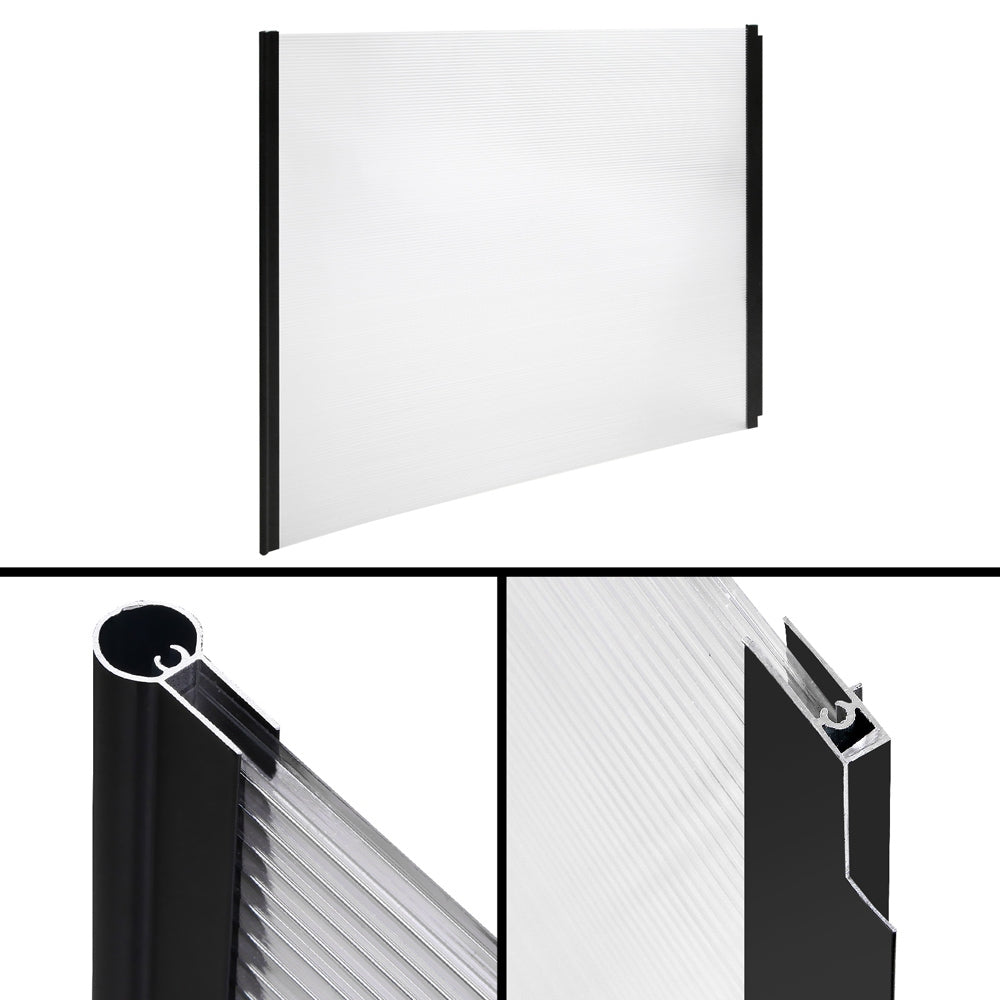 Instahut DIY Window Door Awning Shade 1 x 3m - Transparent