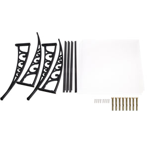 Instahut DIY Window Door Awning Shade 1 x 3m - Transparent