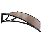 Instahut DIY Window Door Awning Shade 1 x 2m - Brown