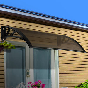 Instahut DIY Window Door Awning Shade 1 x 2m - Brown