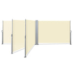 Instahut 1.8X6M Retractable Side Awning Garden Patio Shade Screen Panel Beige