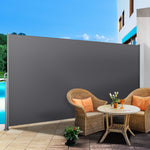 Instahut Retractable Side Awning Shade 1.8 x 3m - Grey