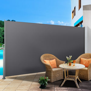 Instahut Retractable Side Awning Shade 1.8 x 3m - Grey