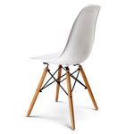 Artiss Set of 2 Retro Beech Wood Dining Chair - White