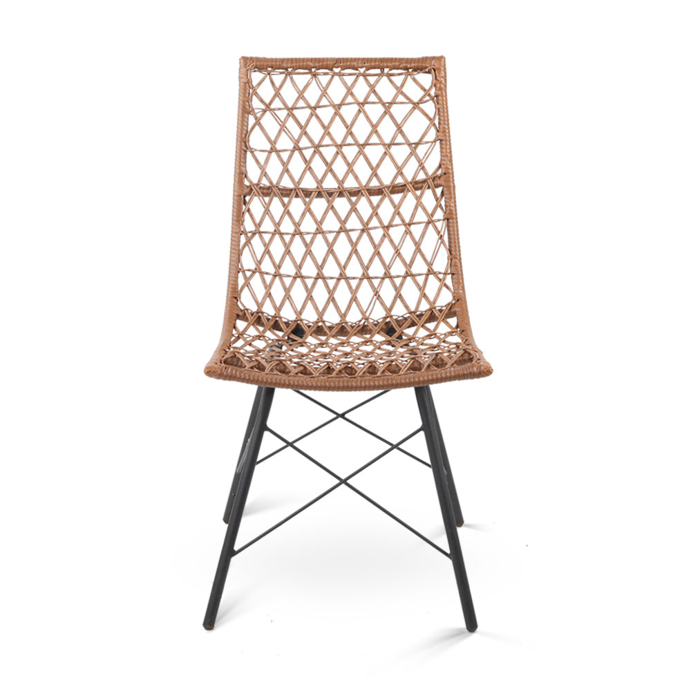 Artiss Set of 4 PE Wicker Dining Chair - Natural