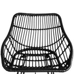 Artiss Set of 2 PE Wicker Bar Stools - Black
