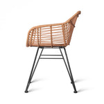 Artiss Set of 2 PE Wicker Dining Chair - Natural