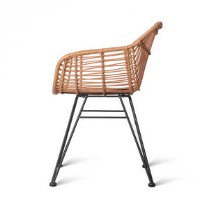 Artiss Set of 2 PE Wicker Dining Chair - Natural