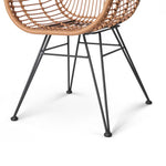 Artiss Set of 2 PE Wicker Dining Chair - Natural