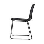Artiss Set of 2 PE Wicker Dining Chair - Black