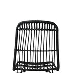Artiss Set of 2 PE Wicker Dining Chair - Black