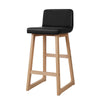 Artiss Set of 2 Bolero Bar Stools - Black