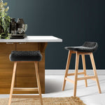 Artiss Set of 2 Weva Bar Stool - Black