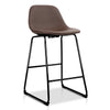 Artiss Set of 2 PU Leather Crosby Bar Stools - Brown