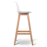 Artiss Set of 2 Beech Wood Bar Stools - White