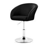 Artiss Bar Stools Accent Chairs Kitchen Bar Stool Swivel Gas Lift Leather Black