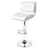 Artiss Set of 2 PU Leather Gas Lift Bar Stools - White