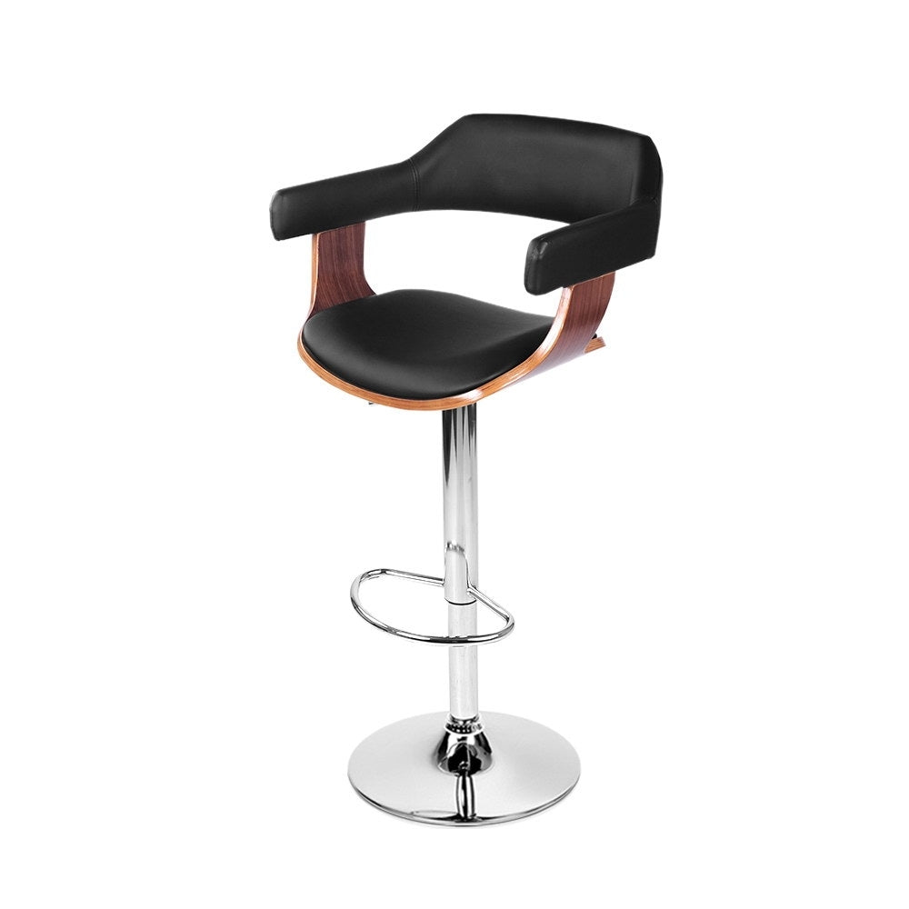 Artiss Wooden Bar Stool - Black