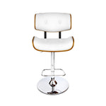 Artiss Wooden Gas Lift  Bar Stools - White