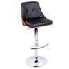 Artiss Wooden Gas Lift  Bar Stool - Black