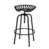 Artiss 1x Kitchen Bar Stools Tractor Stool Chairs Industrial Vintage Retro Swivel Barstools Metal Black