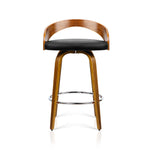 Artiss Set of 2 Wooden Bar Stools - Black