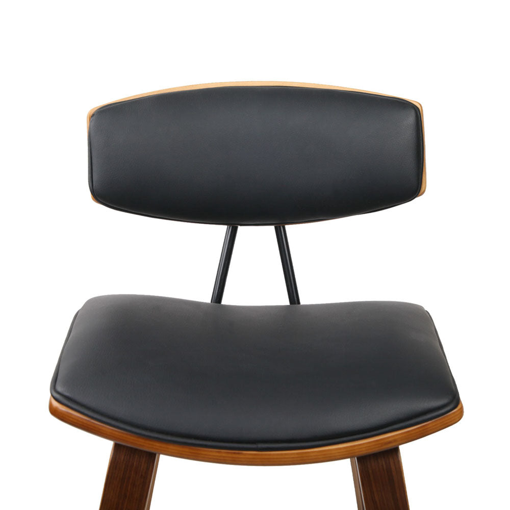 Artiss Set of 2 PU Leather Bar Stools - Black