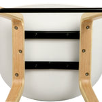 Artiss Set of 2 Wooden Backless Bar Stools - White