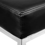 Artiss Set of 2 PU Leather Backless Bar Stools - Black