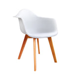 Artiss Set of 2 Replica Eames Dining Chairs - White