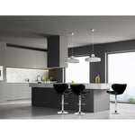 Artiss 2x Bar Stools DINO Kitchen Swivel Bar Stool Leather Gas Lift Chairs Black
