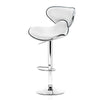Artiss 2x Bar Stools DINO Kitchen Swivel Bar Stool Leather Gas Lift Chairs White