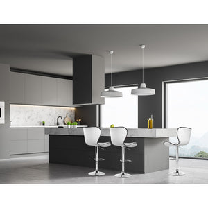Artiss Set of 2 PU Leather Bar Stools - White