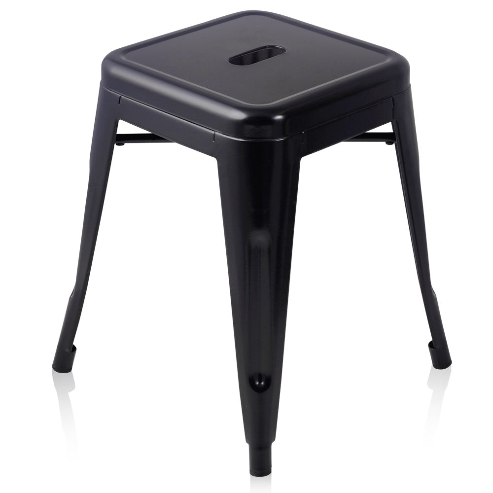 Artiss Set of 4 Metal Backless Bar Stools - Black