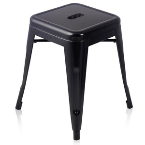 Artiss Set of 4 Metal Backless Bar Stools - Black
