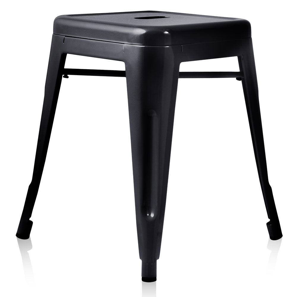 Artiss Set of 4 Metal Backless Bar Stools - Black