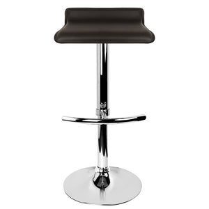 Artiss Set of 2 PU Leather Bar Stools - Chocolate