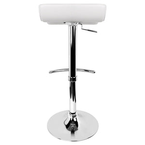 Artiss Set of 2 PU Leather Bar Stools - White