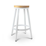 Artiss Set of 2 Wooden Stackable Bar Stools 