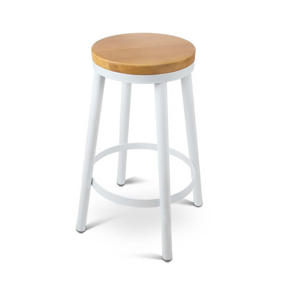 Artiss Set of 2 Wooden Stackable Bar Stools 