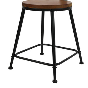 Artiss Set of 2 Elm Wood Dining Chairs - Dark Brown