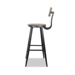 Artiss Industrial Swivel Bar Stool - Black