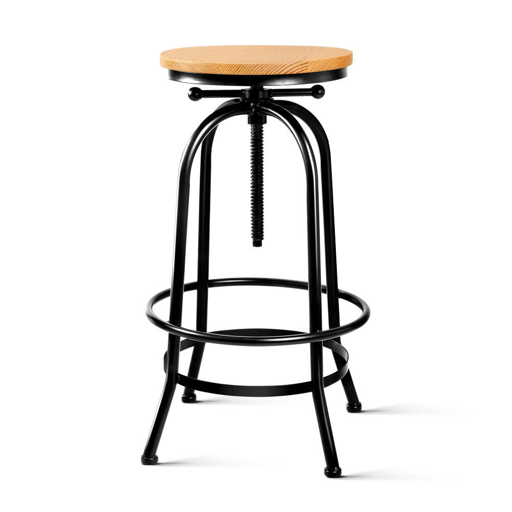 Vintage Bar Stool Retro Barstools Industrial Kitchen Counter Dining Chair