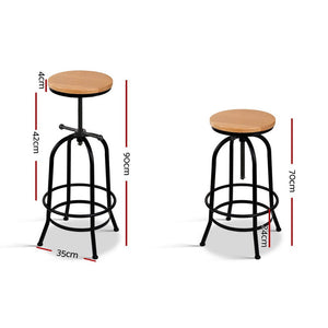 Vintage Bar Stool Retro Barstools Industrial Kitchen Counter Dining Chair