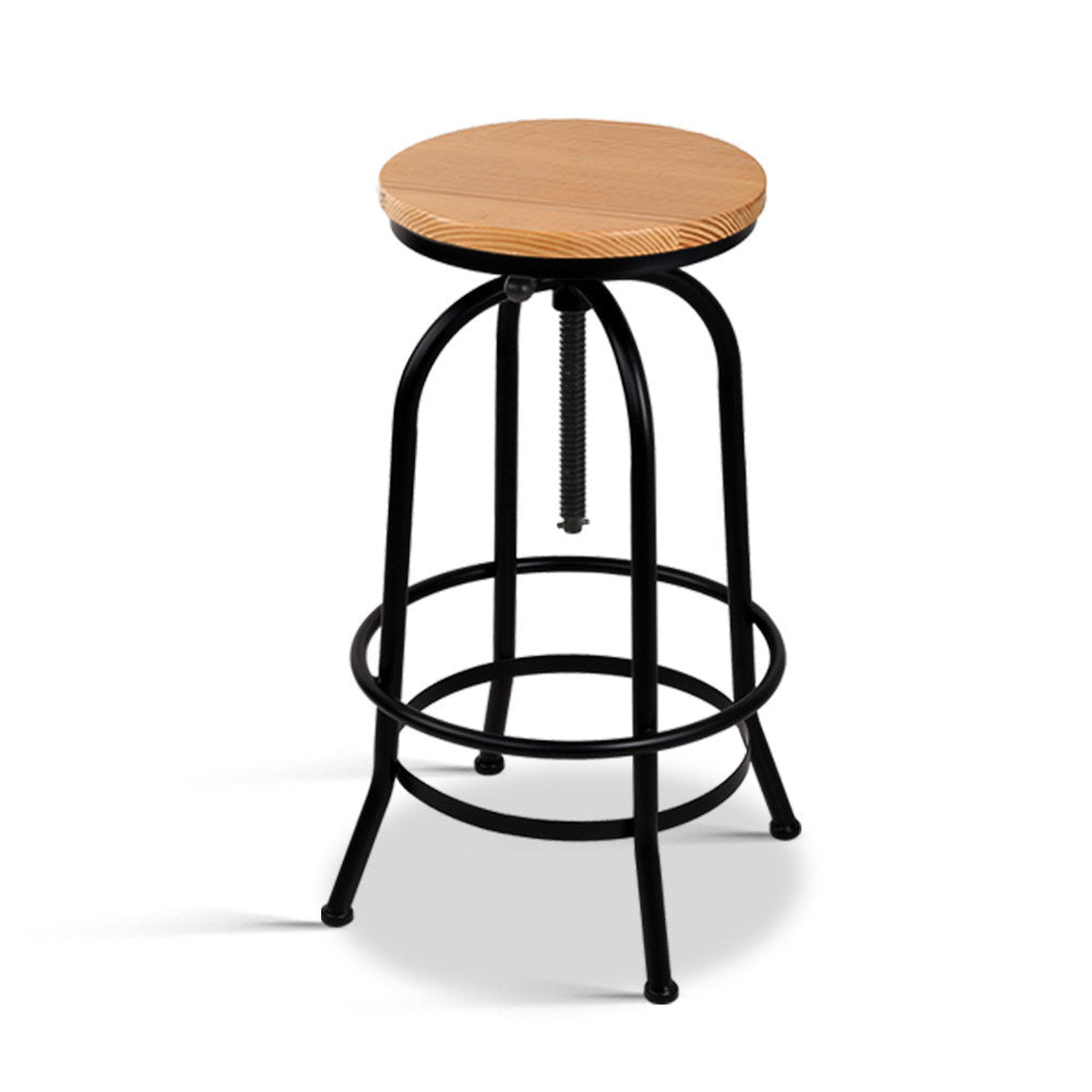 Vintage Bar Stool Retro Barstools Industrial Kitchen Counter Dining Chair