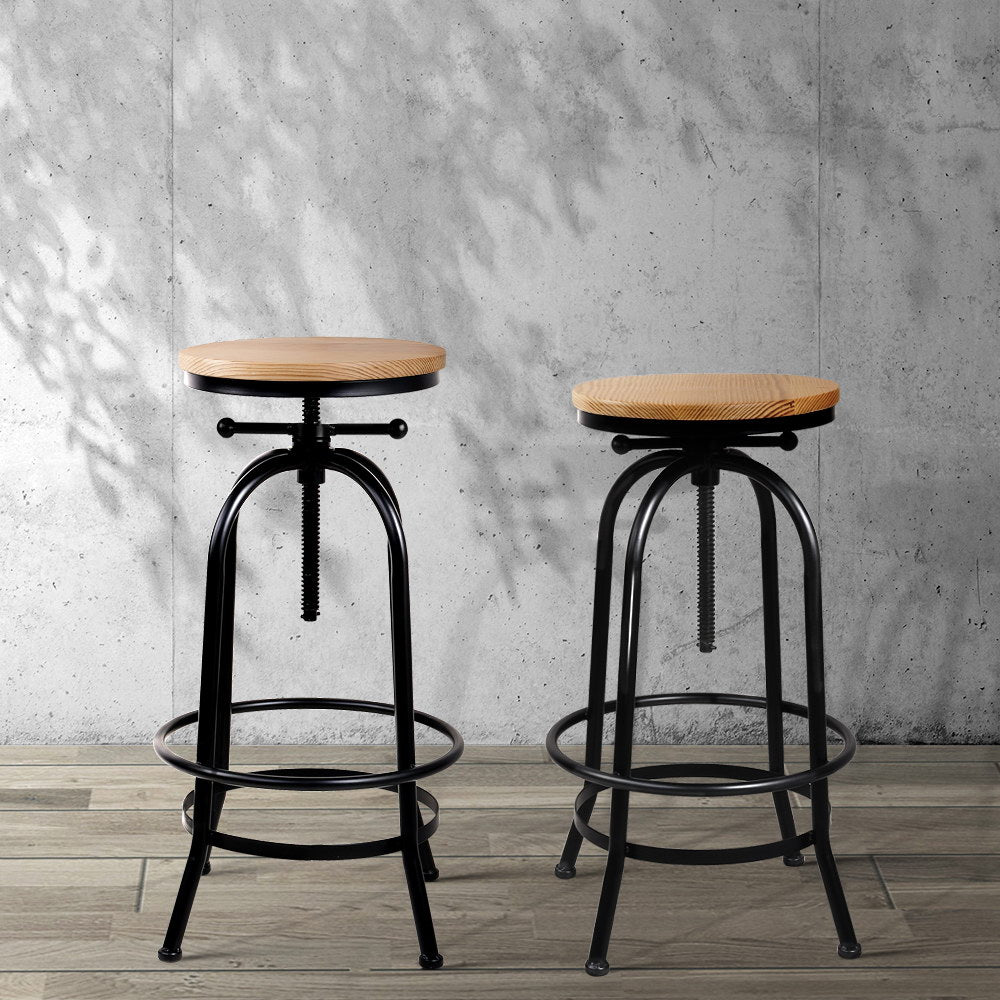 Vintage Bar Stool Retro Barstools Industrial Kitchen Counter Dining Chair